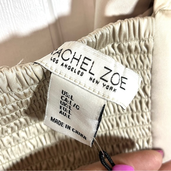 NWT Rachel Zoe Cream Satin Cowl Neck Camisole Tank Top - Picture 7 of 7